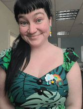 Load image into Gallery viewer, Clover the Rainbow Brooch by Lipstick &amp; Chrome