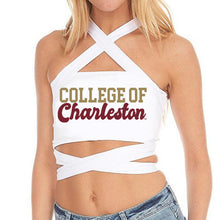 Load image into Gallery viewer, College of Charleston White Multi Way Bandeau Top