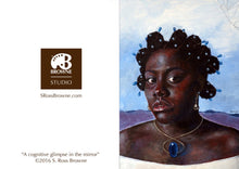Load image into Gallery viewer, &#39;A COGNITIVE GLIMPSE IN THE MIRROR&#39; S. Ross Browne Greeting Card: 5x7 Frame Ready