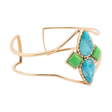 Load image into Gallery viewer, Colors of Turquoise Cuff Bracelet