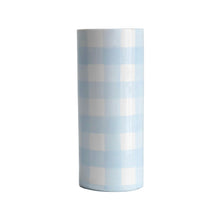 Load image into Gallery viewer, Gingham Column Vase