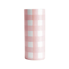 Load image into Gallery viewer, Gingham Column Vase
