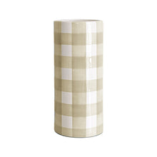 Load image into Gallery viewer, Gingham Column Vase