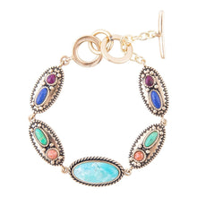 Load image into Gallery viewer, Concho Colorful Golden Link Bracelet