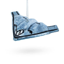 Load image into Gallery viewer, Sleek Stealth Bomber B-2 Glass Christmas Ornament