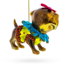 Load image into Gallery viewer, Retriever Puppy Glass Christmas Ornament