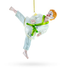 Load image into Gallery viewer, Judo Martial Arts Glass Christmas Ornament