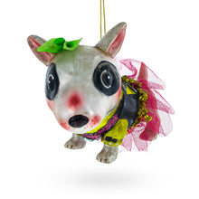 Load image into Gallery viewer, Pitbull Glass Christmas Ornament