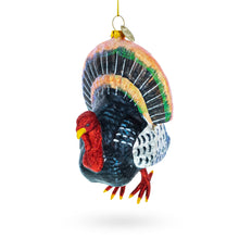Load image into Gallery viewer, Gobbler Turkey Glass Christmas Ornament