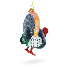 Load image into Gallery viewer, Gobbler Turkey Glass Christmas Ornament
