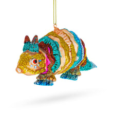 Load image into Gallery viewer, Armadillo Glass Christmas Ornament