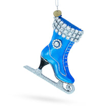 Load image into Gallery viewer, Figure Ice Skating Glass Christmas Ornament