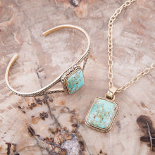 Load image into Gallery viewer, Credence Genuine Turquoise Cuff Bracelet