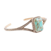 Load image into Gallery viewer, Credence Genuine Turquoise Cuff Bracelet
