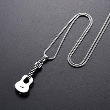 Load image into Gallery viewer, Acoustic Guitar Cremation Urn Necklace