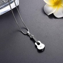 Load image into Gallery viewer, Acoustic Guitar Cremation Urn Necklace