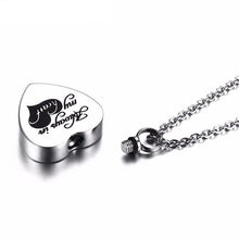 Load image into Gallery viewer, &quot;Always In My Heart&quot; Silver Heart Urn Necklace