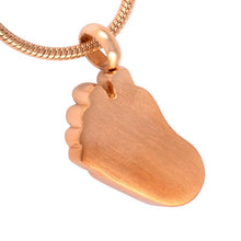 Load image into Gallery viewer, Baby Foot Cremation Urn Necklace