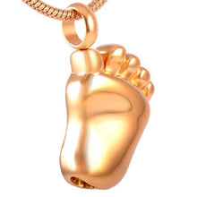 Load image into Gallery viewer, Baby Foot Cremation Urn Necklace
