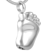 Load image into Gallery viewer, Baby Foot Cremation Urn Necklace