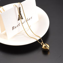 Load image into Gallery viewer, Baseball Shaped Cremation Urn Necklace