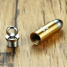 Load image into Gallery viewer, Bullet Shaped Pet Cremation Necklace