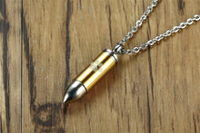 Load image into Gallery viewer, Bullet Shaped Pet Cremation Necklace