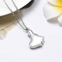 Load image into Gallery viewer, Butterfly &amp; Heart Cremation Urn Necklace With Rhinestones