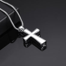 Load image into Gallery viewer, Classic Cross Cremation Urn Necklace