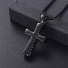 Load image into Gallery viewer, Classic Cross Cremation Urn Necklace