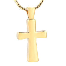 Load image into Gallery viewer, Classic Cross Cremation Urn Necklace