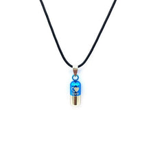 Load image into Gallery viewer, Colored Cylinder Love Cremation Urn Necklace