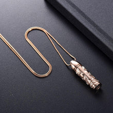 Load image into Gallery viewer, Cross Cylinder Cremation Urn Necklace