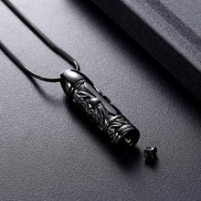 Load image into Gallery viewer, Cross Cylinder Cremation Urn Necklace