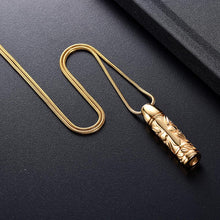 Load image into Gallery viewer, Cross Cylinder Cremation Urn Necklace
