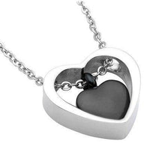 Load image into Gallery viewer, Double Heart Cremation Urn Necklace