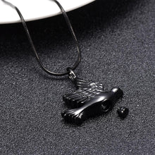 Load image into Gallery viewer, Dove Shaped Cremation Urn Necklace