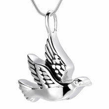 Load image into Gallery viewer, Dove Shaped Cremation Urn Necklace