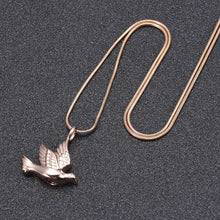 Load image into Gallery viewer, Dove Shaped Cremation Urn Necklace