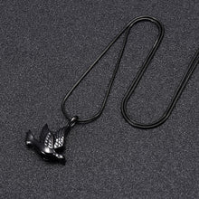 Load image into Gallery viewer, Dove Shaped Cremation Urn Necklace