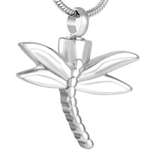 Load image into Gallery viewer, Dragonfly Cremation Urn Necklace