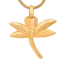 Load image into Gallery viewer, Dragonfly Cremation Urn Necklace