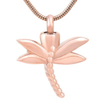 Load image into Gallery viewer, Dragonfly Cremation Urn Necklace
