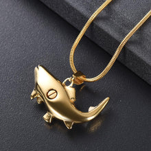 Load image into Gallery viewer, Fish Shaped Cremation Urn Necklace