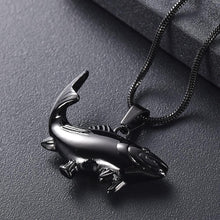 Load image into Gallery viewer, Fish Shaped Cremation Urn Necklace