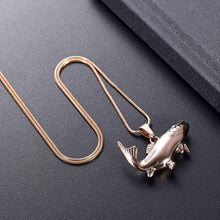 Load image into Gallery viewer, Fish Shaped Cremation Urn Necklace