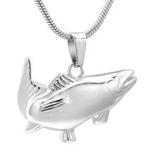 Load image into Gallery viewer, Fish Shaped Cremation Urn Necklace