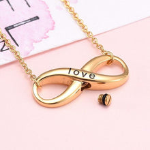 Load image into Gallery viewer, Forever Love Infinity Shaped Cremation Urn Necklace