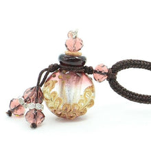 Load image into Gallery viewer, Glass Flask Shaped Cremation Urn Necklace