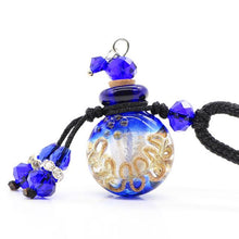Load image into Gallery viewer, Glass Flask Shaped Cremation Urn Necklace